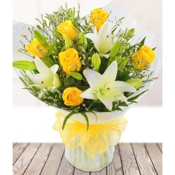 Yellow Rose & Lily
