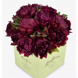 Red Double peonies bouquet